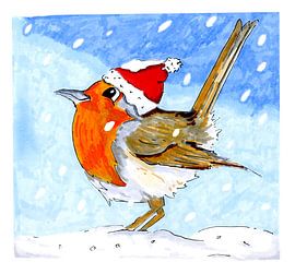 Robin im Schnee von Ivonne Wierink