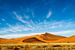 Luchtlandschap boven Namibisch duin van Theo Molenaar