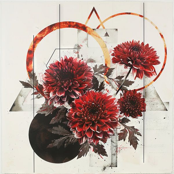 Chrysanten van Poster Art Shop