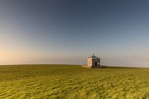 Sondierungsstelle auf dem Deich bei Hindeloopen