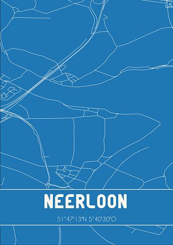 Blauwdruk | Landkaart | Neerloon (Noord-Brabant)