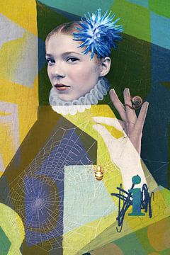 Spider, snail, dahlia & i (1 of series 4)