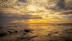 Sunset over the Wadden Sea – Krummhörn and Eemshaven