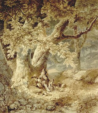 Ruhende Savoyarden in einem Wald, Koekkoek von Teylers Museum