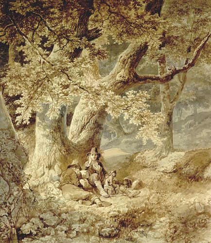 Rustende Savoyaards in een bos,  Koekkoek