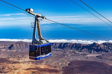 Cable car on volcano El Teide