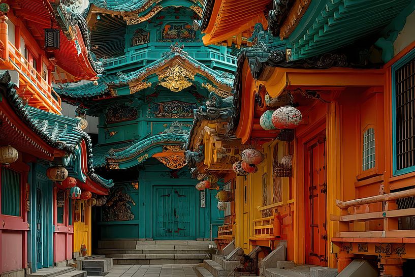 Japanese art painting by Egon Zitter