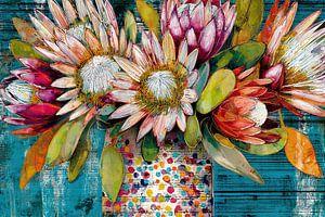 Lebendige Blumenharmonie in der Vase