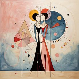 Cycle of the goddesses: Abstract narrative in colour by Peter Balan