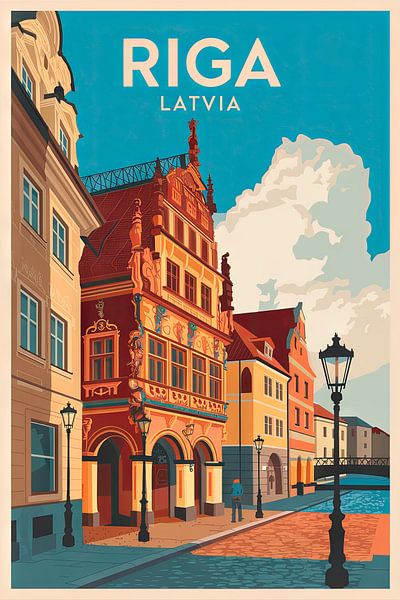 Riga, Lettland. von Poster Art Shop