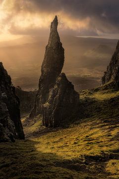 The Needle in the Quaraing on Isle of Skye in Scotland