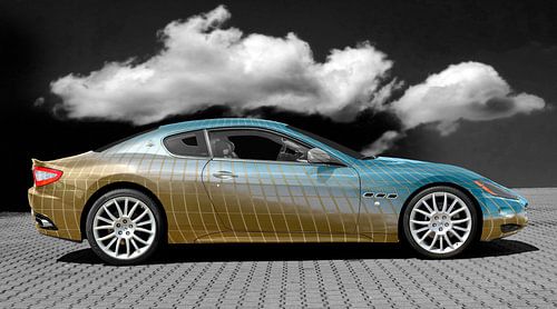 Maserati GranTurismo en bleu clair Art Car