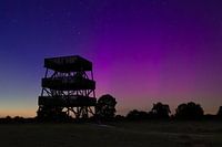 Nordlicht am Wachturm Aekingerzand