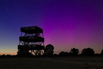 Noorderlicht bij uitkijktoren Aekingerzand van AdJ Fotografie