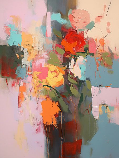 Fleurs minimales abstraites par Peinture Abstraite