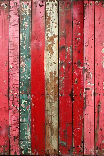 Abstract  met Verweerde Houten Planken