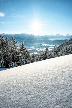 Ongerepte wintersfeer in de Allgäu van Leo Schindzielorz