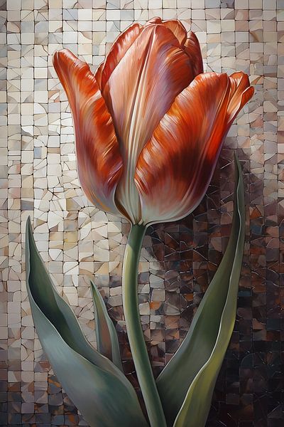Big red tulip by But First Framing