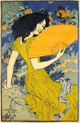 The Fan by Eugène Grasset