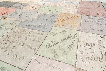 Hollywood Boulevard, stars' autographs by Inge van den Brande