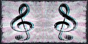 Grunge Music Poem Artwork