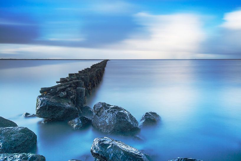 Wadden Sea près de Holwerd, Pays-Bas par AGAMI Photo Agency