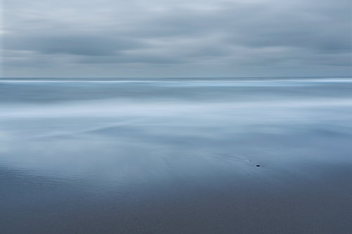 In tijd en ruimte op het strand