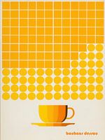 Tasse à café jaune Bauhaus | Pour les amateurs de design