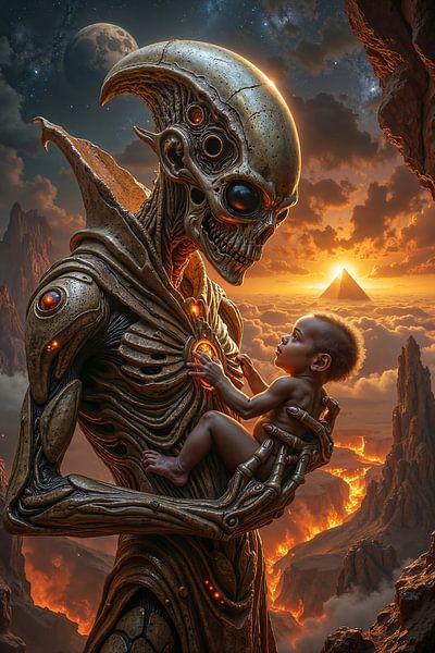 ANCIENT ALIENS: The Alien and the Human Child by INFERAURUM