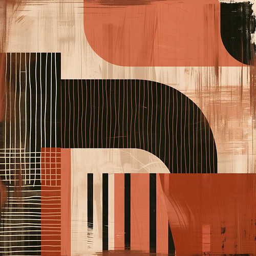 Abstracte Terracotta Vormen