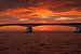 Pont de mer au lever du soleil sur Jan Jongejan