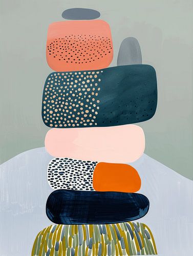 Moderne et abstrait empilé