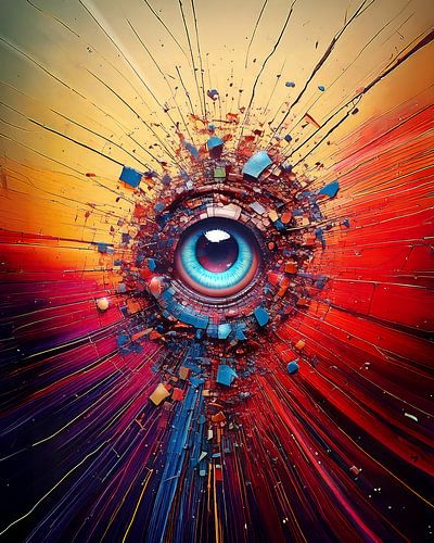 Blick durch das Einschussloch