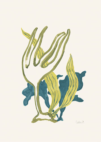 Vloeiende, organische botanische motieven