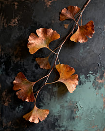 Ginkgo im kupferfarbenen Licht von Hayaam Studios