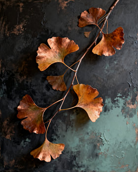 Ginkgo in copper light