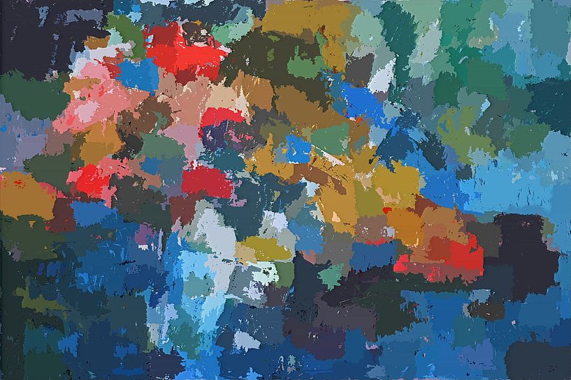 Impression abstraite de fleurs par Paul Nieuwendijk