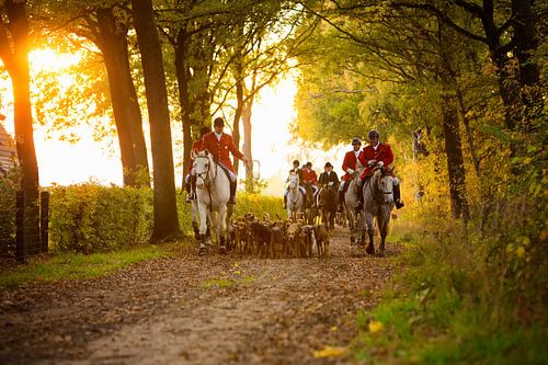 Schlupfjagd, Ausrüstung mit Mob gegen untergehende Sonne
