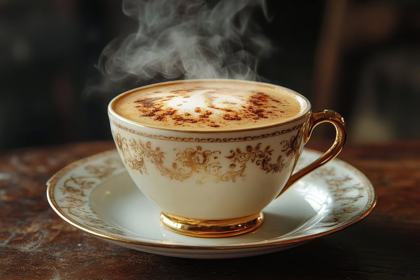 eine heiße Tasse Kaffee oder Cappuccino von Egon Zitter