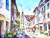 Stein am Rhein, Bodenmeer, motief 1 van zam art thumbnail