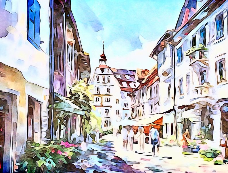 Stein am Rhein, Bodenmeer, motief 1 van zam art