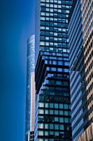 Urban elegance - modern architecture in sky blue