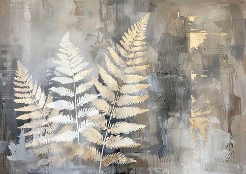 Modern Bladeren Schilderij voor Tuin