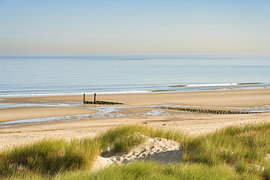 Beach at Westkapelle in Zeeland, the Netherlands