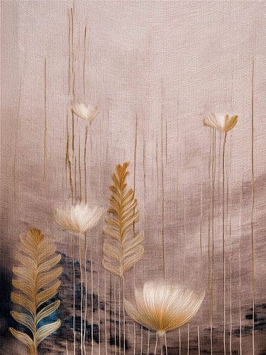 Japandi Art. / WabiSabi . ZEN Moeraspluis met structuren