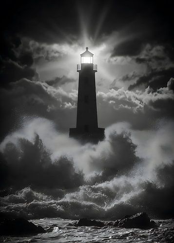 Der Leuchtturm im Sturm von HyggeHavn