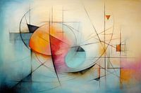 Abstrakt, Pastell, geometrische Formen