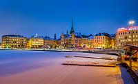 Winteravond in Gamla Stan, Stockholm van Adelheid Smitt thumbnail