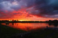 Fire in the sky van Marco van de Pol thumbnail