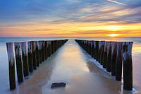 Sonnenuntergang in Zoutelande, Zeeland